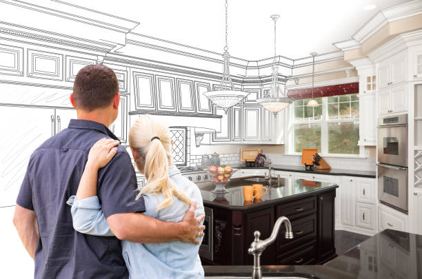 Professional Kitchen Island Installation technician working in Plainsboro, NJ